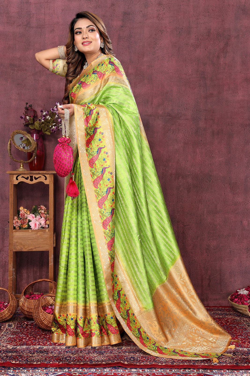 SRC Rajasvi Raw Silk Designer Sarees Wholesale Clothing Suppliers In India